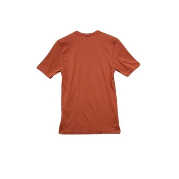 American Apparel Shirt V Neck Mens S  Fine Cotton Sustainable Tee Rust O… - Picture 2 of 7